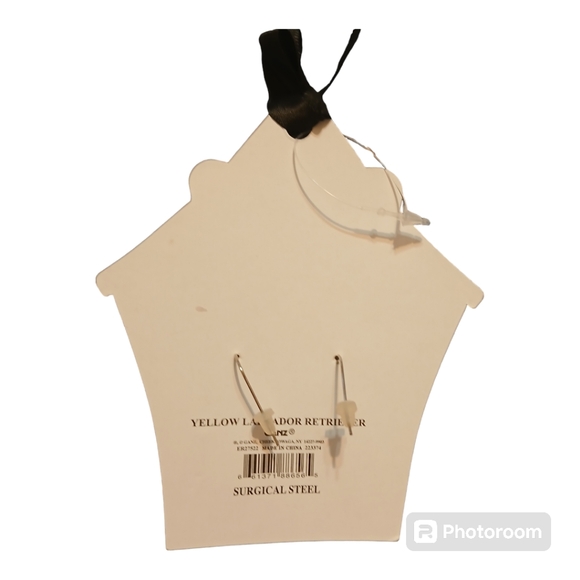 Yellow Lab Faithful Companion earrings Ganz - Picture 2 of 3